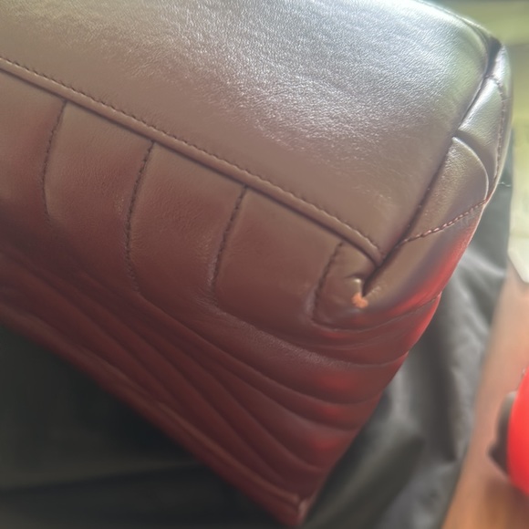 YSL burgundy Lou Lou bag size medium - Picture 7 of 17